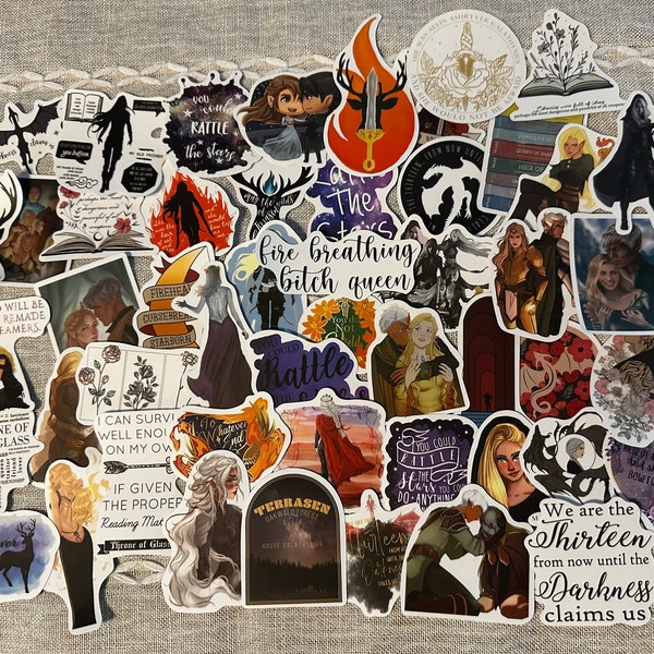 Throne of Glass waterproof stickers