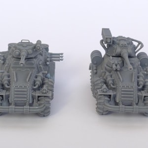 Conjunto de vehículo militar APC de resina, Bulldog y Cocodrilo, sin ensamblar