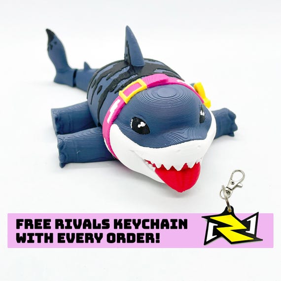 Jeff The Land Shark Flexi Fidget Toy, Articulated Baby Shark, Rivals, 3D  Printed Gifts, Flexible Fidget Toy, Christmas Gift, Office Desk Toy