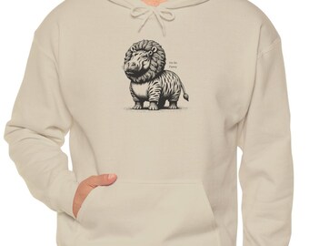 Hippo Hoodie Weird Animal Sweater Weird Fancy Hippo Gift Hoodie