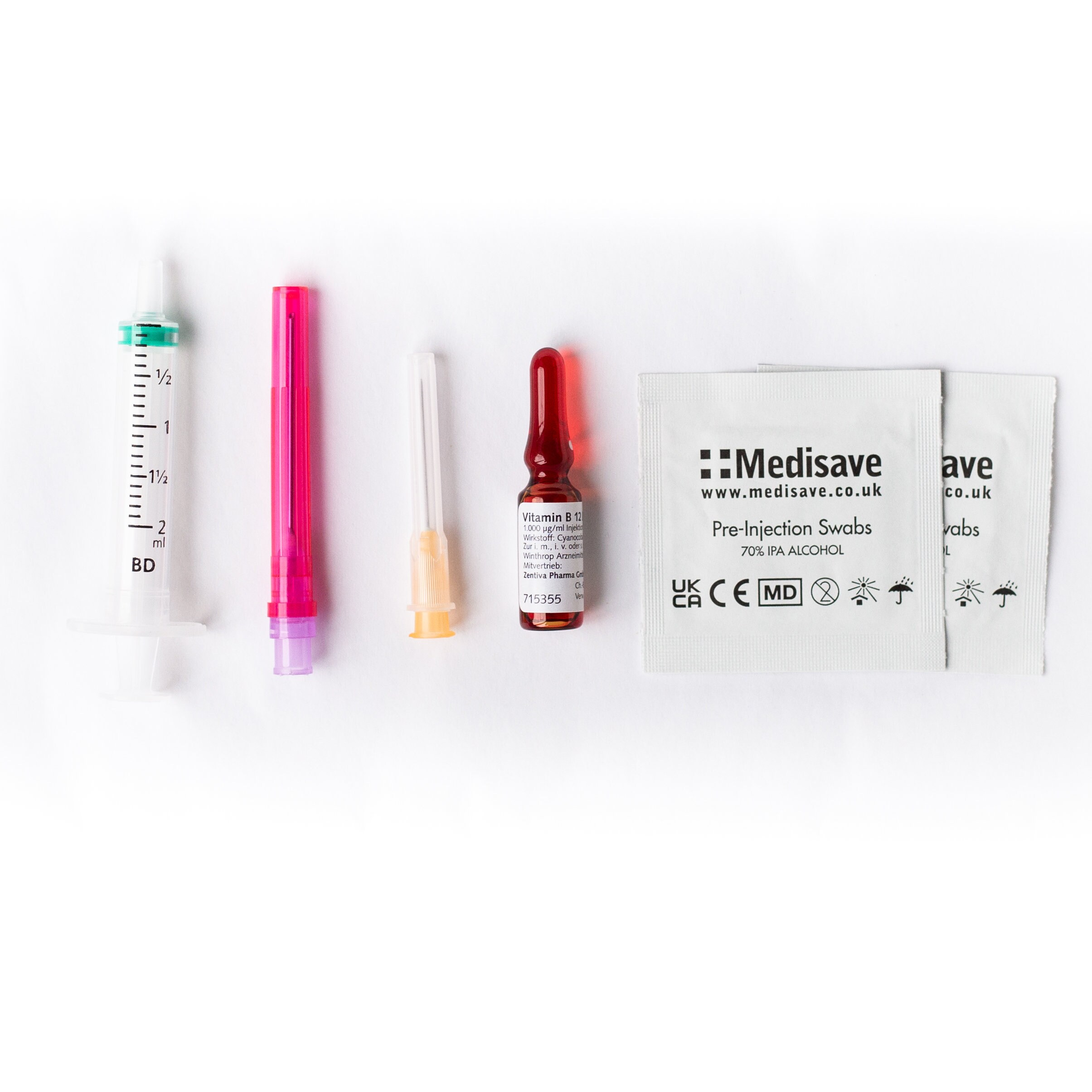 Vitamin B12 Kit X 2 Complete With All You Need for 2 Vitamin B12 Shots
