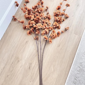 Faux Light Dusty Pink Silk Cherry Blossom (Pack of 3 Stems), Artificial Spring Cherry Blossom Stem, Spring Flowers, Faux Flowers image 4