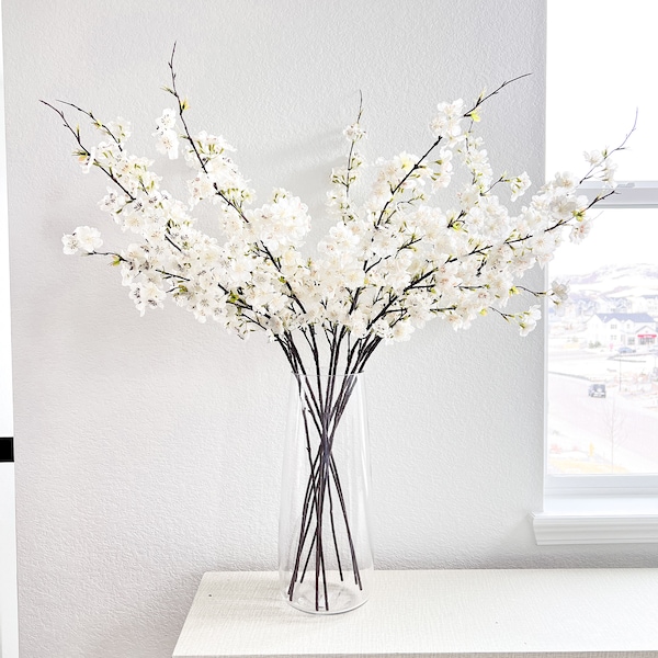 White Silk Flowers Etsy