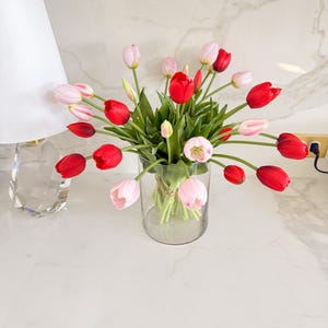 Real Touch Tulip Flower Stem, Realistic Pink Tulip, DIY Floral, Spring Flower, High Quality Spring Tulips, Easter Tulips, Faux Flowers image 10
