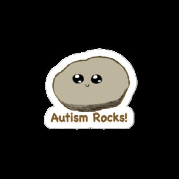 Autism Rocks! Sticker