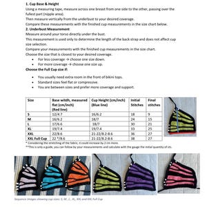 Molde em PDF para Top de Biquíni Borboleta em Crochê | Moda Praia de Verão com Cobertura Total | Nível Intermediário | Tamanhos P-XXG | Inglês e Espanhol imagem 9