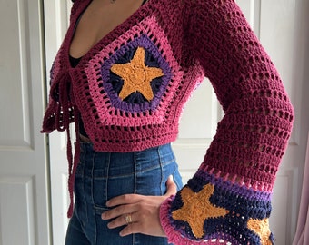 Crochet Star Vest Sweater Pattern