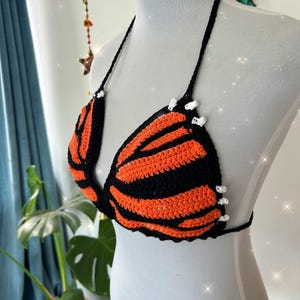 Molde em PDF para Top de Biquíni Borboleta em Crochê | Moda Praia de Verão com Cobertura Total | Nível Intermediário | Tamanhos P-XXG | Inglês e Espanhol imagem 6