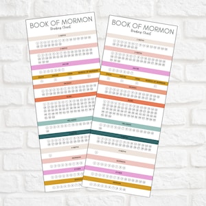Book of Mormon Reading Chart Bookmark