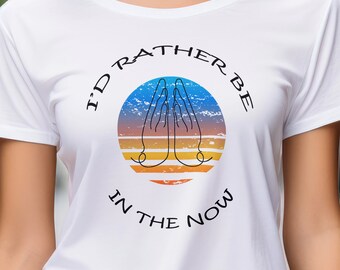Camisa de meditación, regalo para meditadores, camisa de atención plena, mensaje motivacional irónico, camiseta inspiradora, cita motivacional