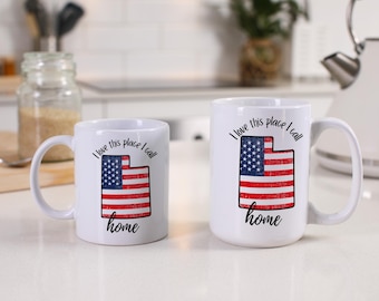 Utah State Flag Mug | Home Souvenir | Utah Lover Gift