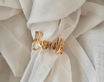 “Bismillah” napkin rings