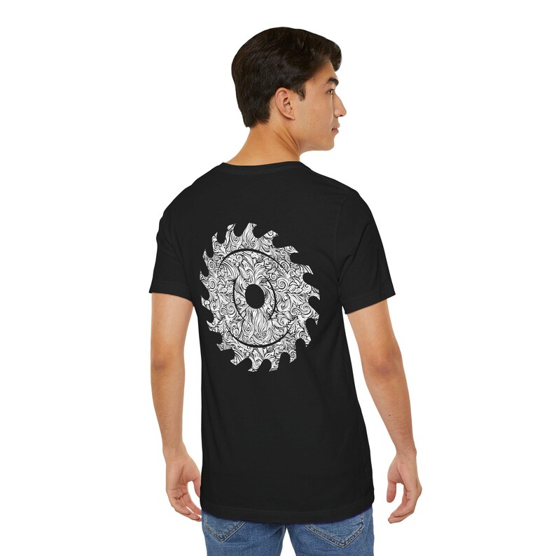 Custom Woodworker T-Shirt - Personalized Circular Saw Blade Shirt, Ornate Design, Personalized Maker Tee image 7