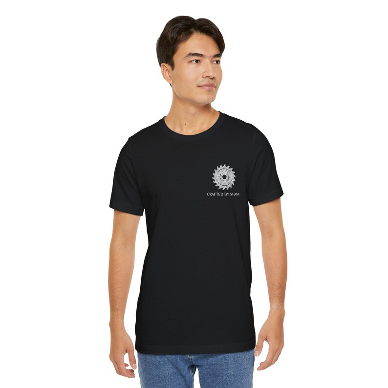 Custom Woodworker T-Shirt - Personalized Circular Saw Blade Shirt, Ornate Design, Personalized Maker Tee image 6