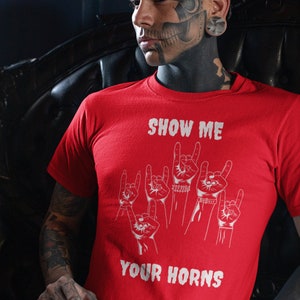 Show Me Your Horns Unisex Short Sleeve Tee