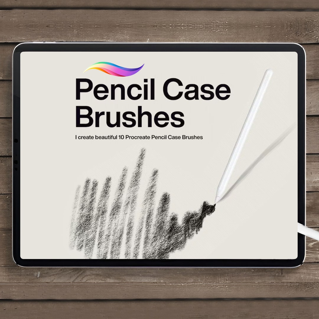 10 Pencil Case Brushes Procreate, Brushes for Beginners, Procreate