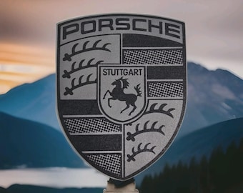 ポルシェ シルバークレスト ステッカー ビニールデカール 新品 オリジナルサイズ 4インチ x 3インチ