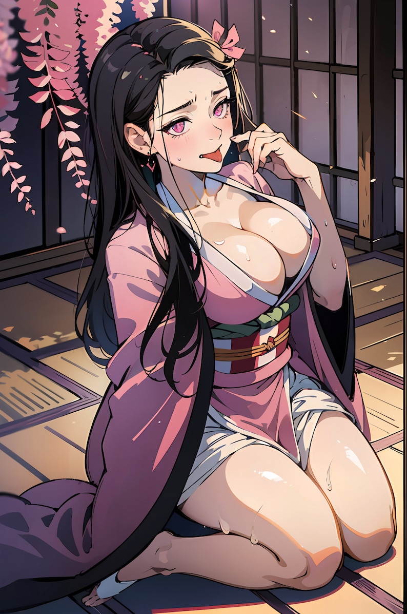 Sexy Anime, 42 Exclusive Images of Sexy Anime Nezuko, Realistic digital art Direct Download Kimetsu no Yaiba. image 10