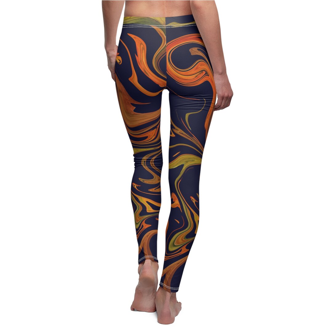 Women's Cut Sew Casual Leggings AOP, for Gym, Yoga Outdoor Activities