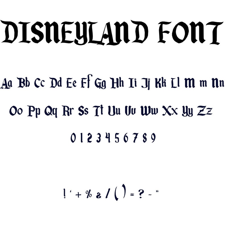 Disneyland Alphabet SVG, Disneyland Font SVG, Letters SVG, Customize