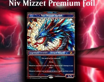 Niv-mizzet Parun Altered Full Art MTG Magic Commander EDH Painted