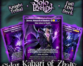 Solo Leveling Themed Commander Proxy Deck (Sidar Jabari of Zhalfir)