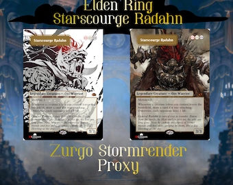 Elden Ring, Radahn Premium Foil Proxy (Zurgo Stormrender Proxy)