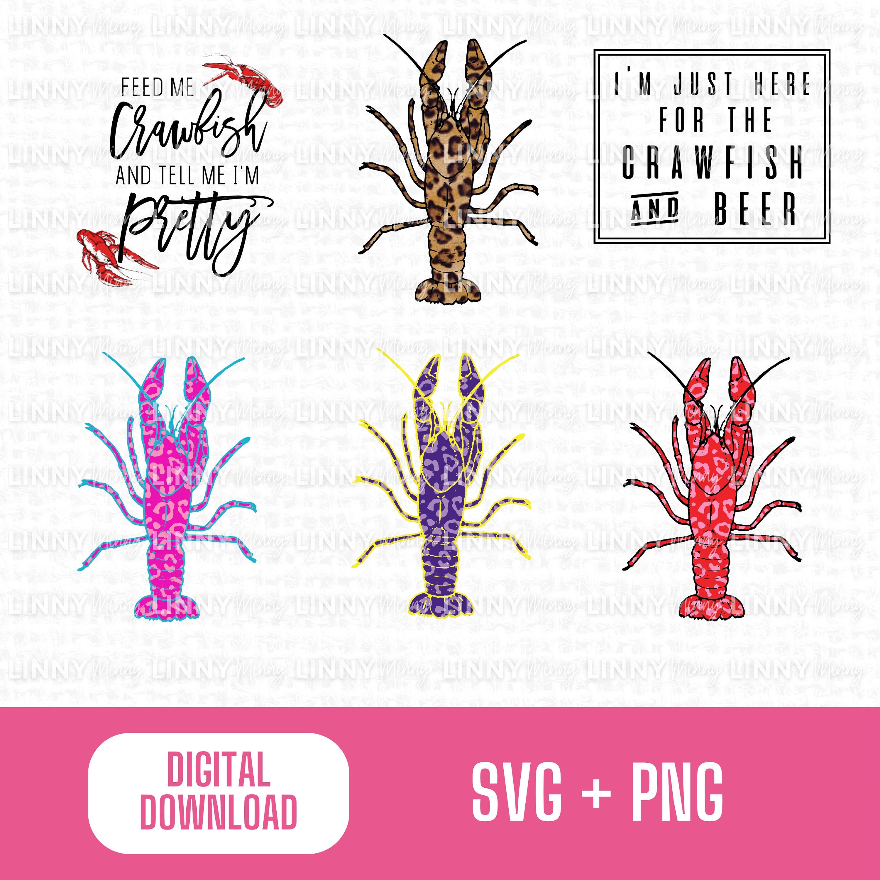 Crawfish Design Bundle Digital File Svg Png DIY File for Sublimation ...