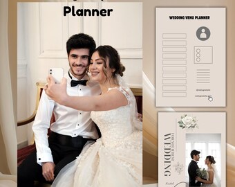 Wedding Planning Binder Template: Elegant Customizable Canva Planner (PDF Download)