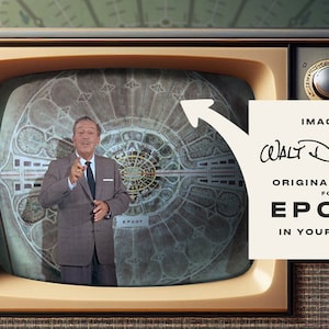 Disney's Original EPCOT Konzeptkarte (hochauflösende Künstler-Re-Creation)