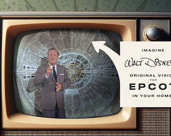 Disney's Original EPCOT Concept Map (High-Resolution Artist Re-Creation)