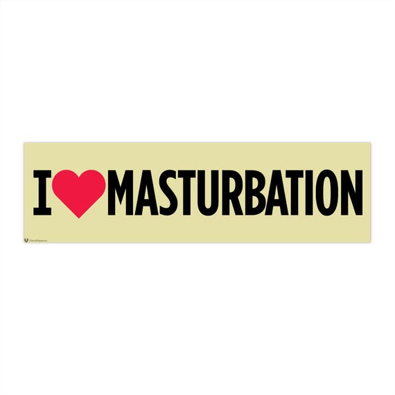 Funny Bumper Stickers, I <3 Masturbation Car Decal, Humorous Auto  Accessories, Novelty Gifts for Friends, Lighthearted Self-love
