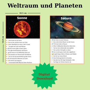 Montessori-geïnspireerde ruimteflashcards – Planeten en astronomiefeiten voor kinderen