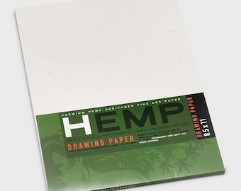 Hemp Heritage® Drawing Paper Art Pack, Medium 8.5" x 11", 70# cover paper