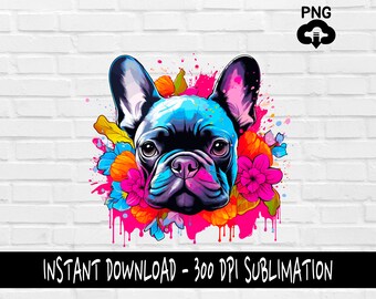 French Bulldog PNG, French Bulldog Dog PNG for Shirt, Tumbler, Mugs and more, Instant Download