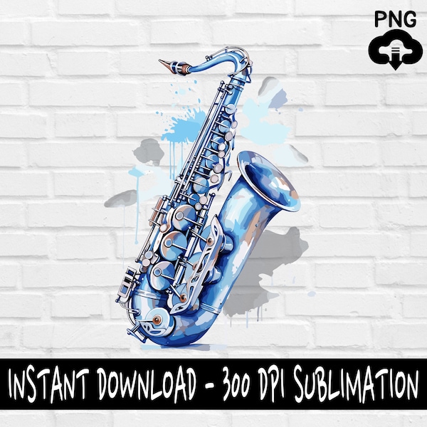 Saxophone PNG, Saxophone PNG for Shirt, Tumbler, Mugs and more, Instant Download