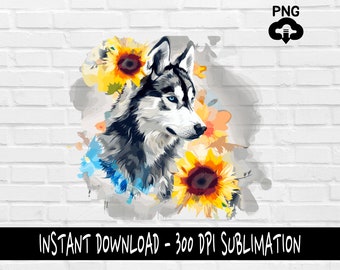 Husky PNG, Husky Dog PNG for Shirt, Tumbler, Mugs and more, Instant Download