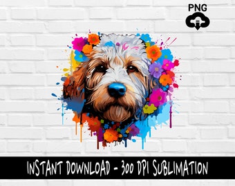 Labradoodle PNG, Labradoodle Dog PNG for Shirt, Tumbler, Mugs and more, Instant Download