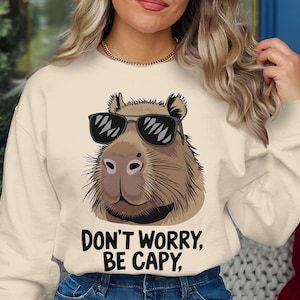 Capybara PNG Funny Animal Art, Cute Capybara Illustration, Digital Download, Animal Lover Gift, Printable Wall Art
