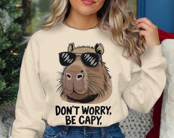 Capybara PNG Funny Animal Art, Cute Capybara Illustration, Digital Download, Animal Lover Gift, Printable Wall Art