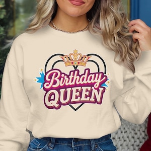 Birthday Queen PNG, Birthday Queen Clipart, Queen Birthday Digital Download, Birthday Party Clipart, Birthday Queen Art