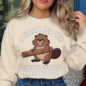 Beaver PNG, Funny Beaver Quote, Clean Beaver Art, Woodworking Humor, Digital Download, Cute Beaver Image, Beaver Print, DIY Craft