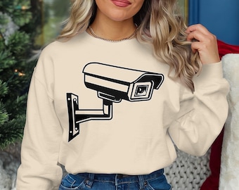 Säkerhetskamera PNG, övervakningsclipart, CCTV-illustration, digital nedladdning, hemsäkerhet, vektorgrafik, omedelbar nedladdning