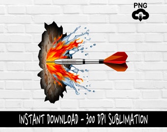 Darts PNG, Darts PNG for Shirt, Tumbler, Mugs and more, Instant Download