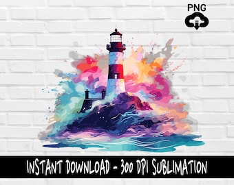 Lighthouse PNG, Lighthouse PNG for Shirt, Tumbler, Mugs and more, Instant Download