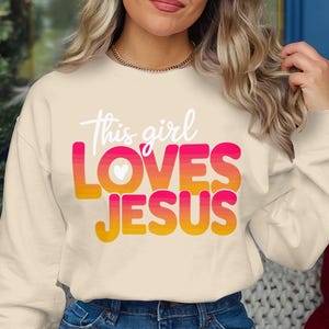 Loves Jesus PNG, Christian Digital Download, Faith-Based Wall Art, Inspirational Quote Print, Modern Home Decor, Positive Affirmation