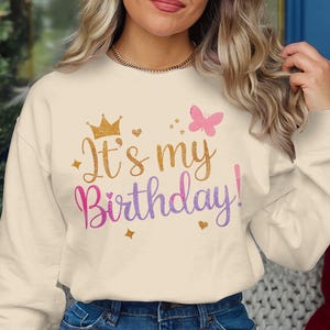 PNG di compleanno, è il mio compleanno Clipart, download digitale di buon compleanno, decorazioni per feste di compleanno, design di sublimazione di compleanno