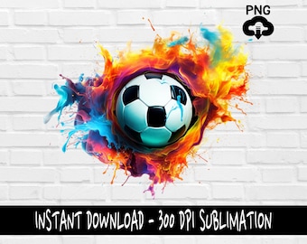 Soccer PNG, Soccer PNG for Shirt, Tumbler, Mugs and more, Instant Download