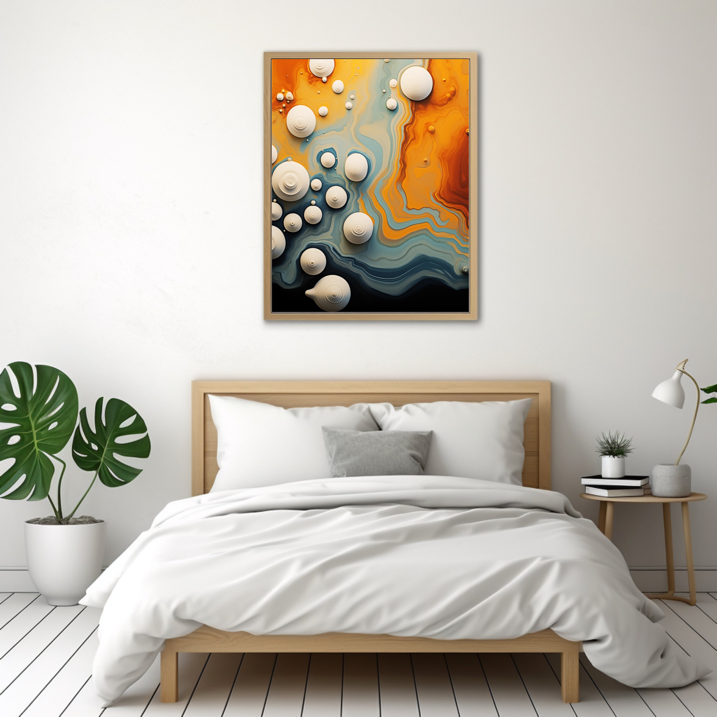 Bold Abstract Wall Art Vibrant Modern Digital Download Wall Art Bright ...