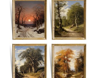 The Four Season - Set of 4 | Vector Art 2 | Home Decor | Spring ...
